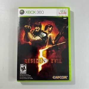 Resident Evil 5 Microsoft Xbox 360 Complete CIB Very Good Condition